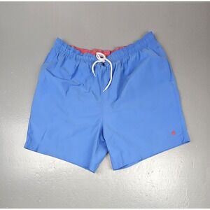 Brooks Brothers 346 Swim Trunks‎ Mens XL. Blue Drawstring Mesh Lined Shorts